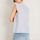 Marlow Top - Blue/Ivory Stripe