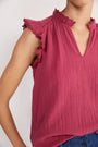 Marlow Top - Sangria Red