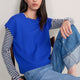 Marnie Long Sleeve Jersey Scoop Top - Midnight/Ivory Stripe