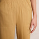 Martha Cropped Linen Trouser - Tan