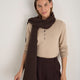 Mathilde Cashmere Scarf - Cocoa