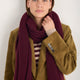 Mathilde Cashmere Scarf - Deep Fig