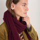 Mathilde Cashmere Scarf - Deep Fig