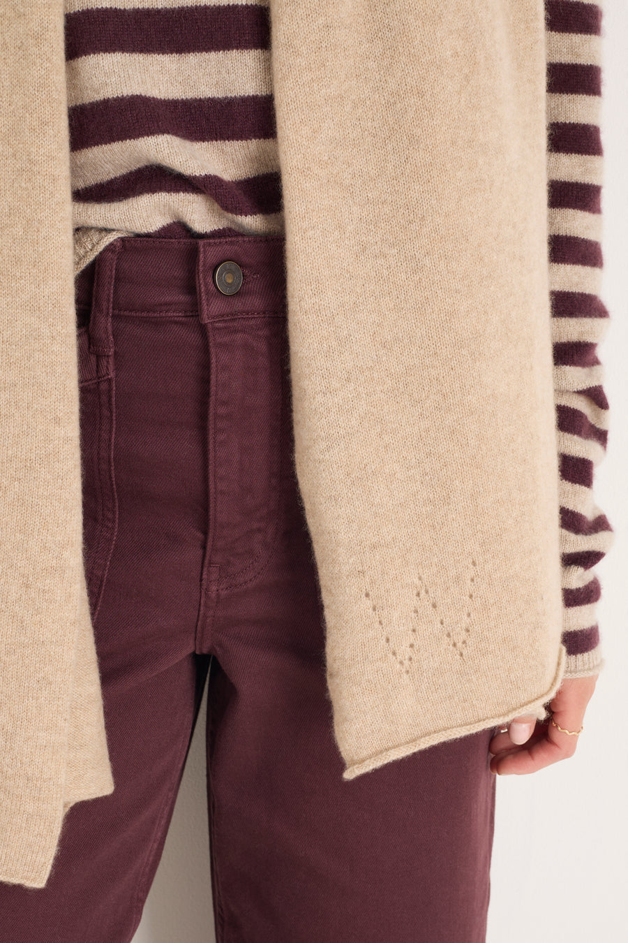 Mathilde Cashmere Scarf - Oat Melange