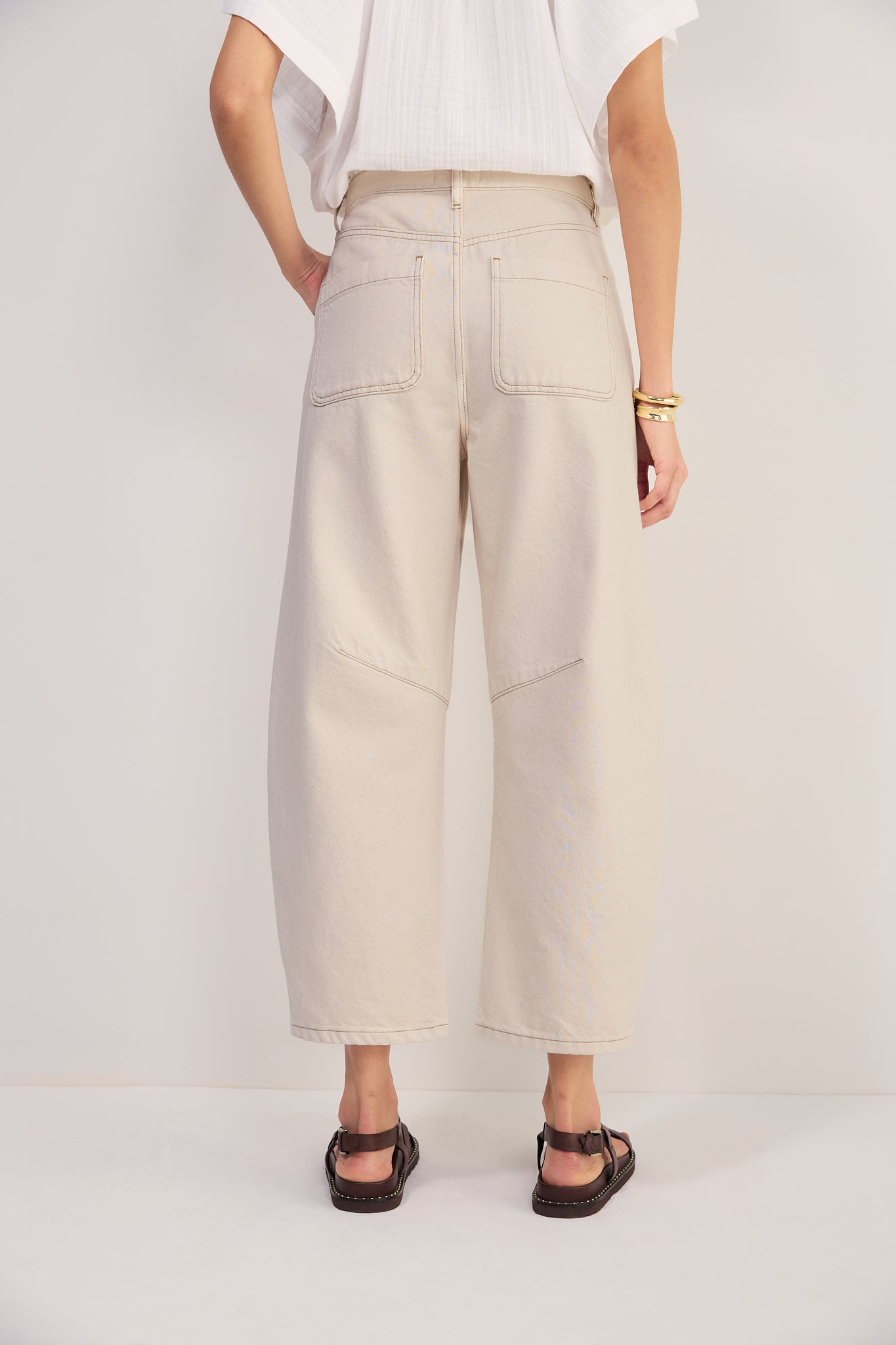 Maya Horseshoe Jean - Ecru