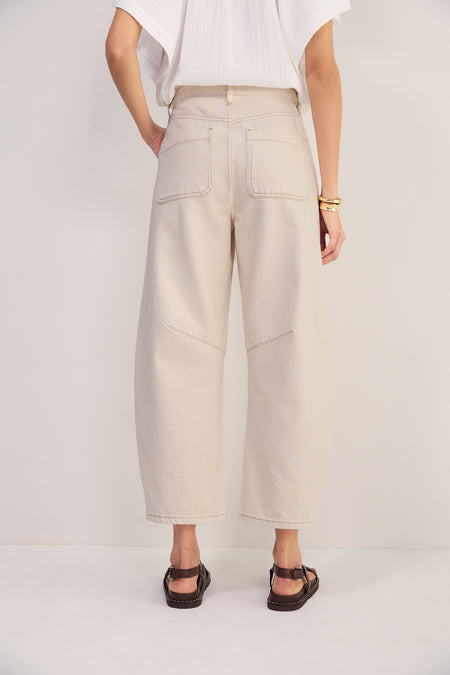 Maya Horseshoe Jean - Ecru