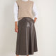 Melina Faux Leather Skirt - Espresso