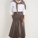Melina Faux Leather Skirt - Espresso
