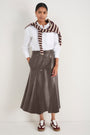 Melina Faux Leather Skirt - Espresso