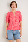 Melissa Blouse - Perfect Pink Daisy Floral