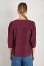 Melissa Cord Blouse - Deep Fig
