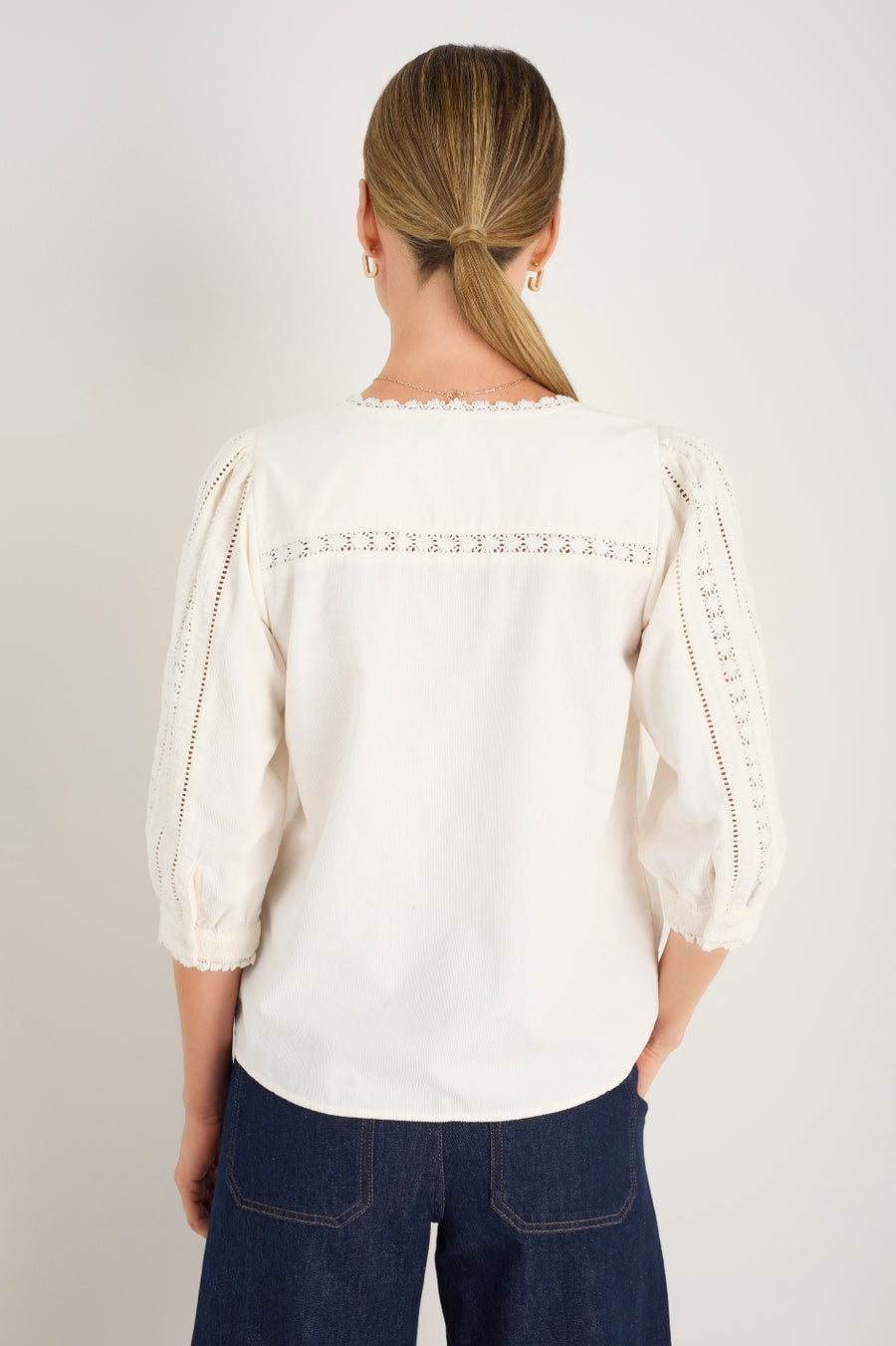 Melissa Cord Blouse - Ivory