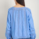 Melody Square Neck Top - Chambray Blue