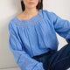 Melody Square Neck Top - Chambray Blue