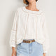 Melody Square Neck Top - Ivory