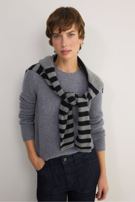 Mia Cashmere Jumper - Grey Marl