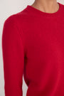 Mia Cashmere Jumper - Red