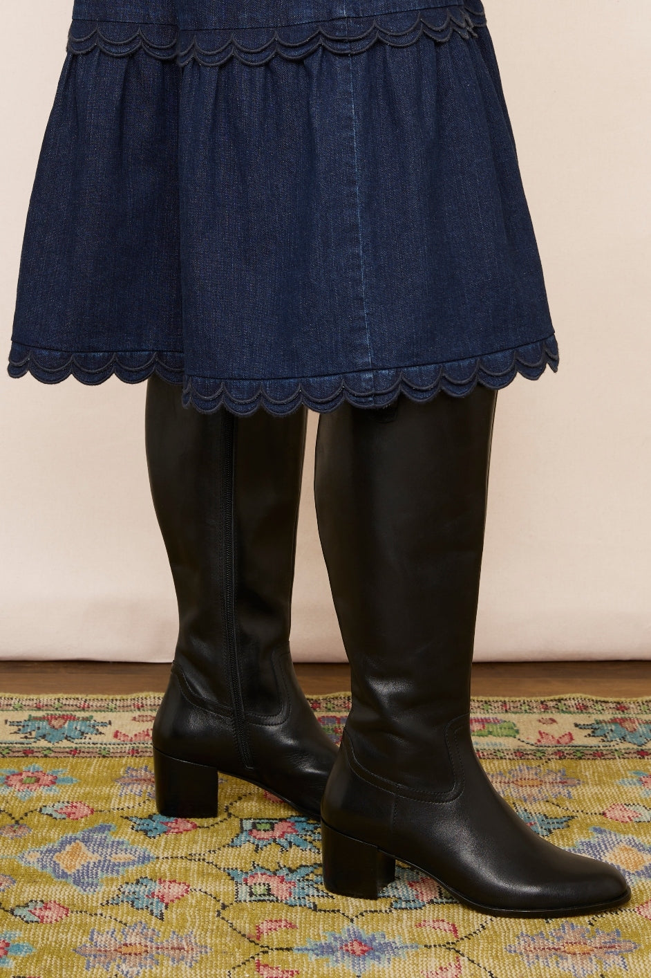 Milly Knee High Boot - Black