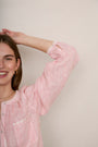 Monica Linen Shirt - Pink Stripe