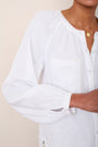 Monica Linen Shirt - White