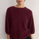 Myla Brushed Knitted Top - Aubergine