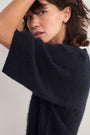 Myla Brushed Knitted Top - Black
