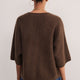 Myla Brushed Knitted Top - Chocolate