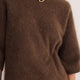 Myla Brushed Knitted Top - Chocolate