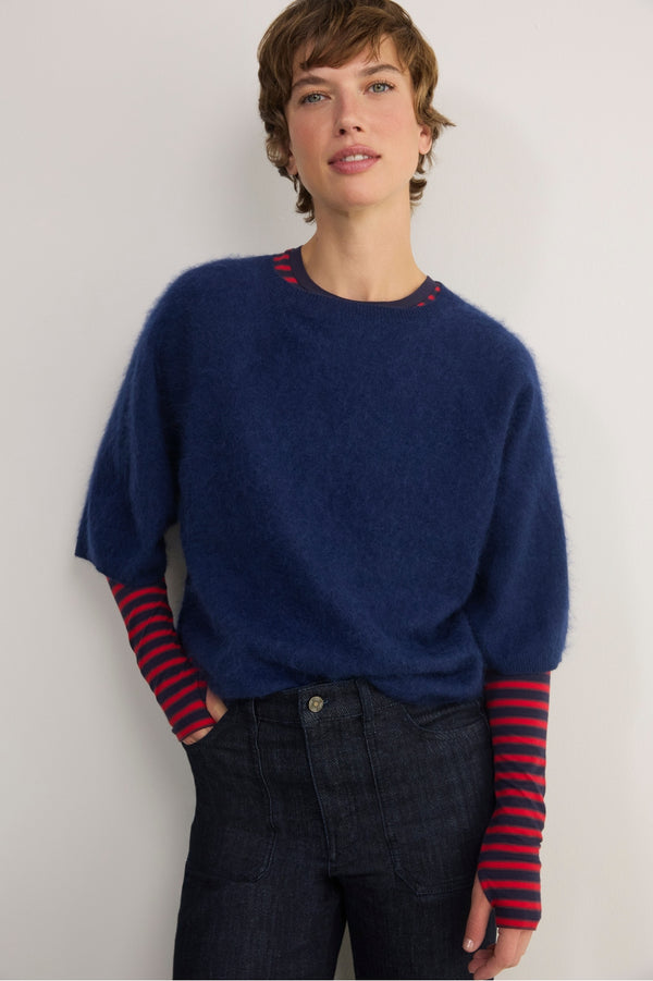 Myla Brushed Knitted Top - Midnight