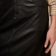 Mylene Faux Leather Skirt - Black