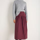 Naomi Seamed Skirt - Plum