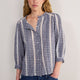 Nelly Blouse - Midnight/Ivory Check
