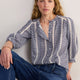 Nelly Blouse - Midnight/Ivory Check