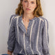 Nelly Blouse - Midnight/Ivory Check