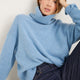 Nelly Roll Neck Jumper - Denim Blue Melange