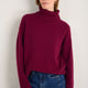 Nelly Roll Neck Jumper - Plum