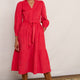 Nina Cord Dress - Red