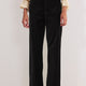 Nina Cotton Velvet Flare Trouser - Black
