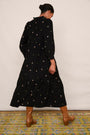 Nina Embroidered Cord Dress - Black/Multi