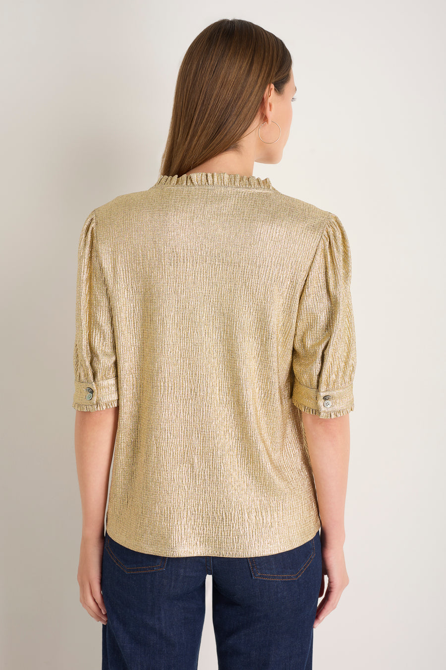 Noah Top - Gold Metallic