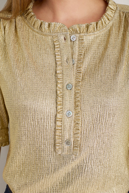 Noah Top - Gold Metallic