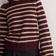 Nora Jumper - Aubergine/Oat Stripe