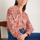 Nova Blouse - Warm Clay Layered Ditsy