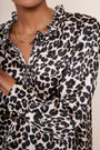 Odette Silk Blouse - Leopard