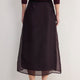 Odette Silk Organza Skirt - Aubergine