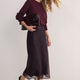 Odette Silk Organza Skirt - Aubergine
