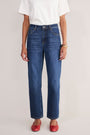 Olivia Straight Leg Jean - Dark Mid Wash