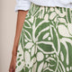 Ophelie Cotton Skirt - Green/Ecru