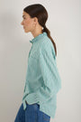 Orla Shirt - Green/Cobalt/Ivory Stripe