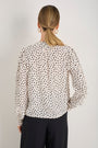 Otti Silk Blouse - Ivory Inky Spot